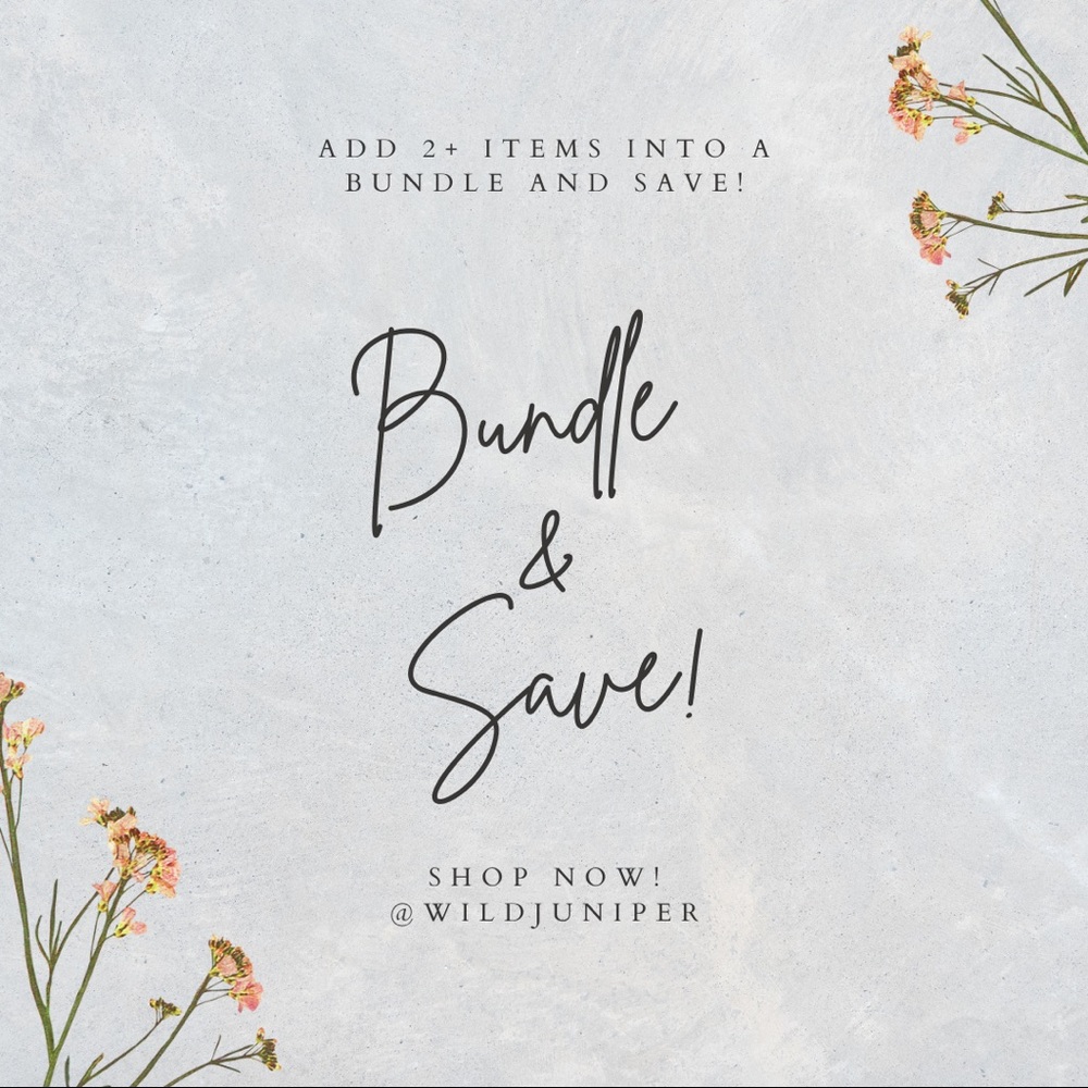 BUNDLE & GET A 25% DISCOUNT ON 2 OR MORE ITEMS + SAVE ON SHIPPING!